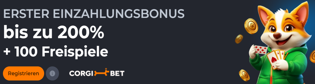 Corgibet Willkommensbonus