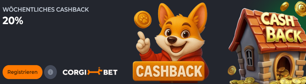 corgibet casino cashback