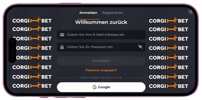 corgibet Casino mobile Registrierung
